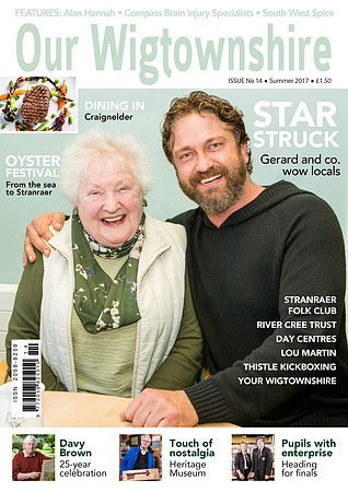 Our Wigtownshire Cover. Featuring Gerard Butler.