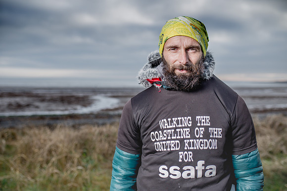 Chris Lewis Ex soldier walks UK Coast line for SSAFA