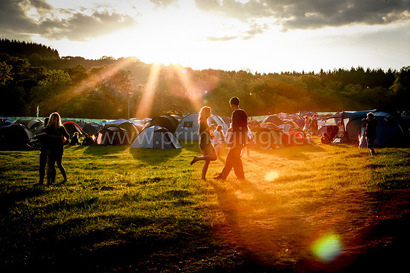 Eden Festival sun set