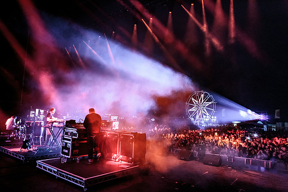 Leftfield from the stage